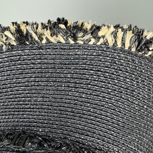 Eric Javits Mykonos Contrast Fringe Fedora Hat - Picture 8 of 8